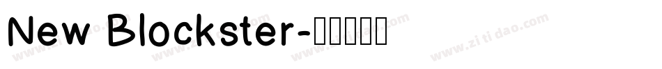 New Blockster字体转换